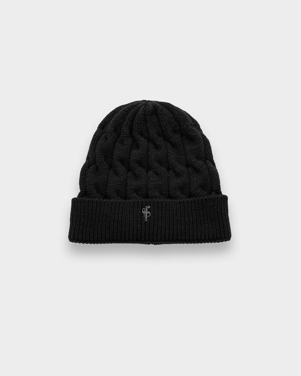 Father Sons Link Weave Beanie Hat Black - FSJ107 (PRE ORDER 12TH NOVEMBER)