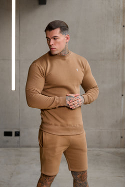 FS Plain Taupe Crew Jumper With FS Branding - FSH1185 (PRE ORDER 11TH DECEMBER)