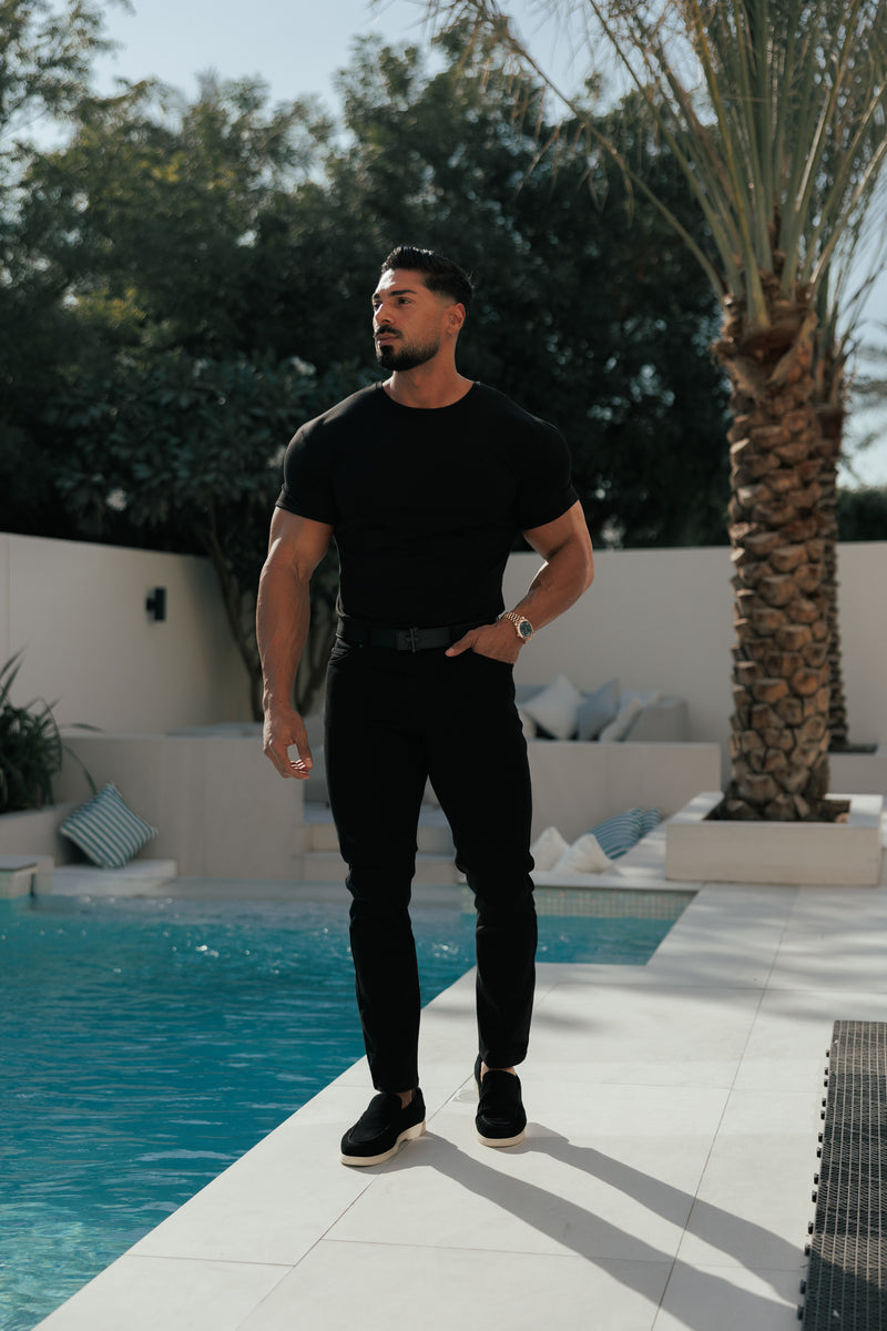 Father Sons Black Relaxed Tencel Jeans - FSJEAN019