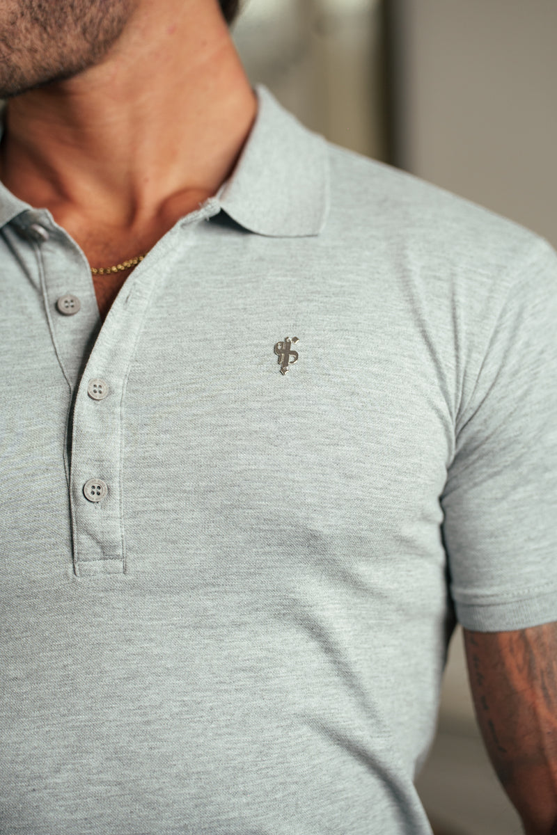 Father Sons Classic Light Grey / Silver Polo Shirt - FSH1406