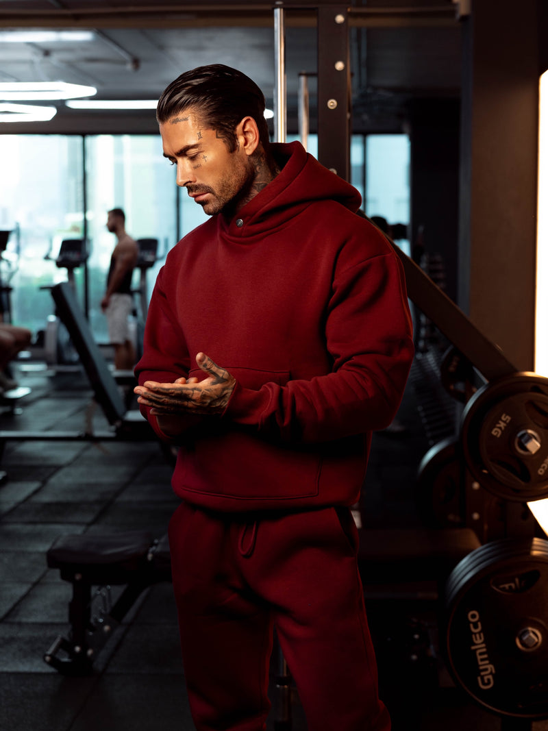 FS Burgundy Oversized Bottoms - FSR010