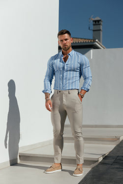 Father Sons Slim Formal Taupe Stretch Trousers - FST022 (PRE ORDER 22ND NOVEMBER)