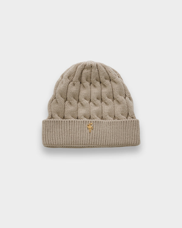 Father Sons Link Weave Beanie Hat Beige - FSJ106 (PRE ORDER 12TH NOVEMBER)