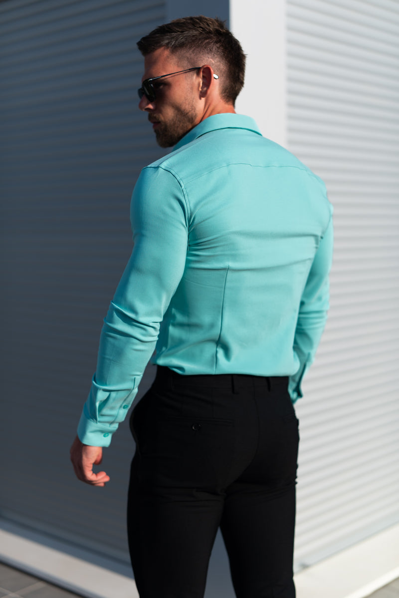 FS Super Slim LS New Mint Scuba with Button Down Collar - FS1116