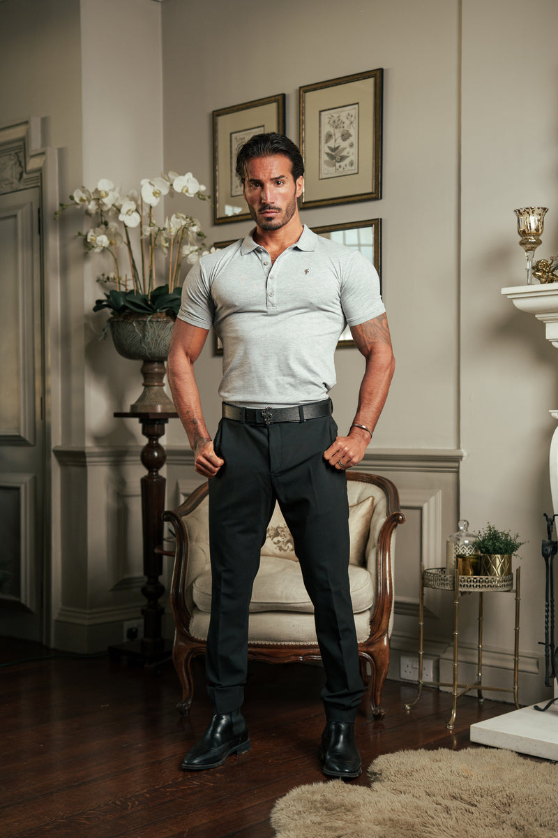 Father Sons Classic Light Grey / Silver Polo Shirt - FSH1406