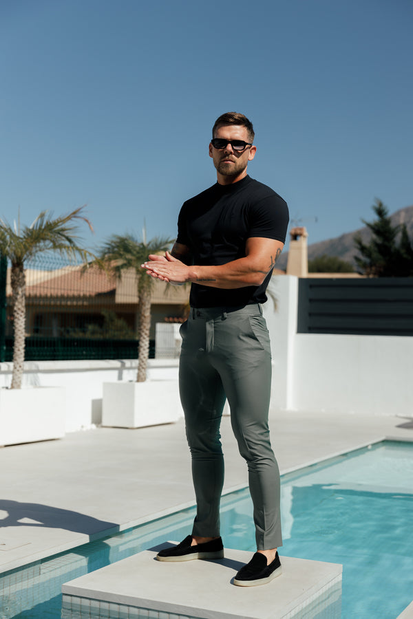 Father Sons Slim Formal Khaki Stretch Trousers - FST027 (PRE ORDER 22ND NOVEMBER)