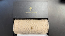 Father Sons Beige Knitted Scarf - FSN233