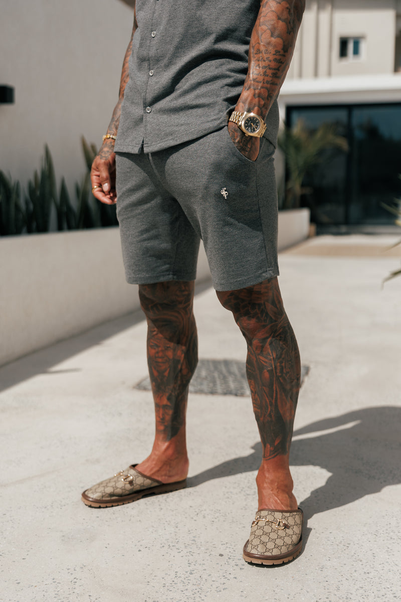 Father Sons Charcoal Pique Shorts - FSH1363 (PRE ORDER 16TH MAY)