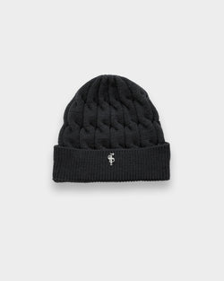Father Sons Link Weave Beanie Hat Charcoal - FSJ111 (PRE ORDER 12TH NOVEMBER)