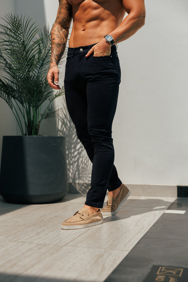 Father Sons Ultra Stretch Navy Relaxed Jeans - FSJEAN015