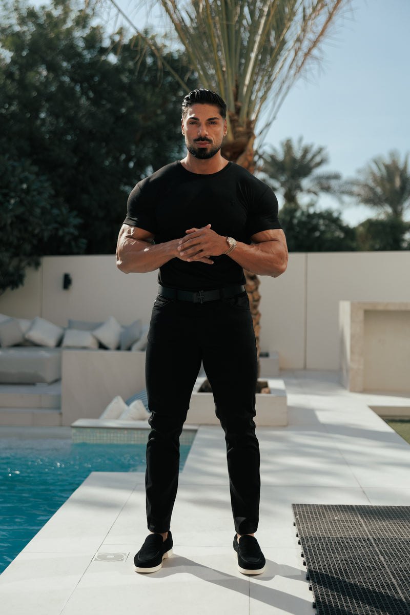 Father Sons Black Relaxed Tencel Jeans - FSJEAN019