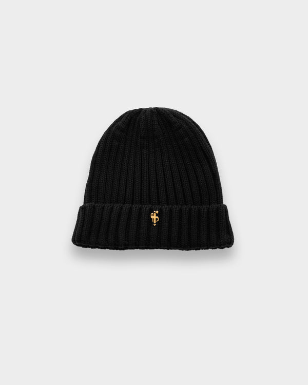Father Sons Ribbed Beanie Hat Black - FSJ119 (PRE ORDER 12TH NOVEMBER)