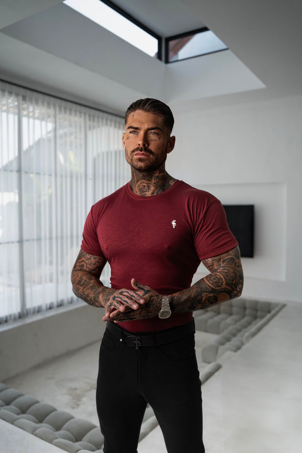 Father Sons Wine Slub Crew T-Shirt - FSH1380