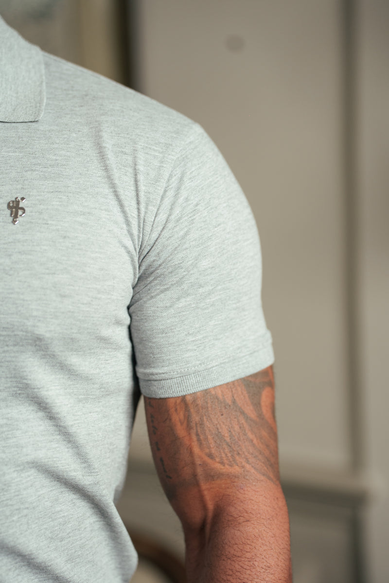 Father Sons Classic Light Grey / Silver Polo Shirt - FSH1406