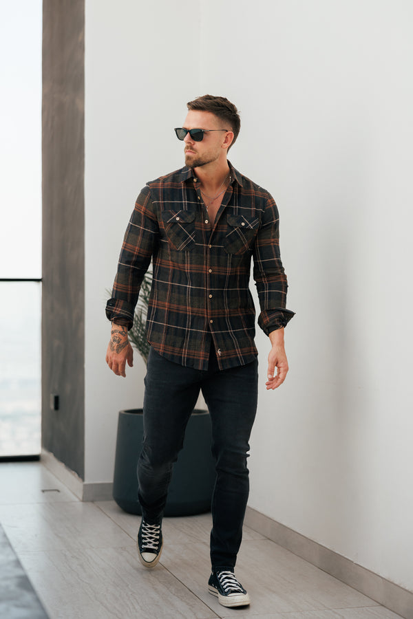 Father Sons Black Distressed Stretch Relaxed Jeans - FSJEAN018