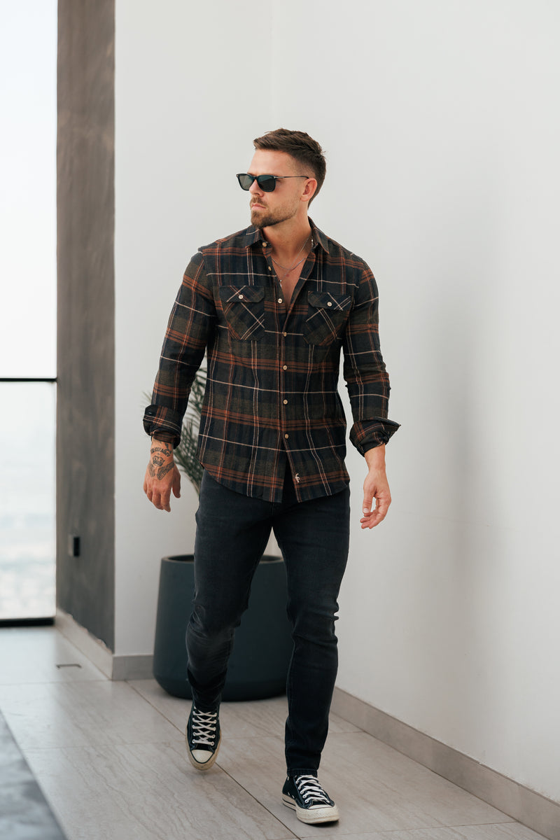 Father Sons Black Distressed Stretch Relaxed Jeans - FSJEAN018
