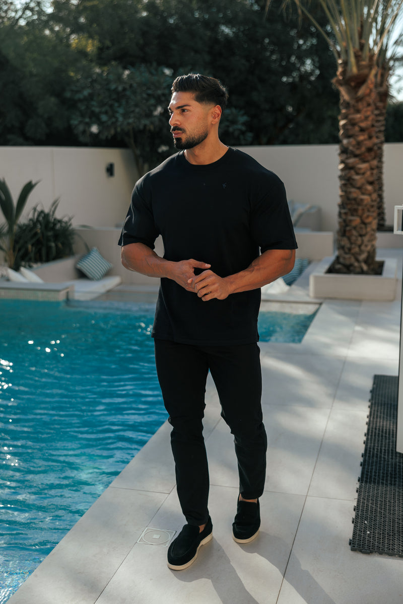 Father Sons Black Relaxed Tencel Jeans - FSJEAN019