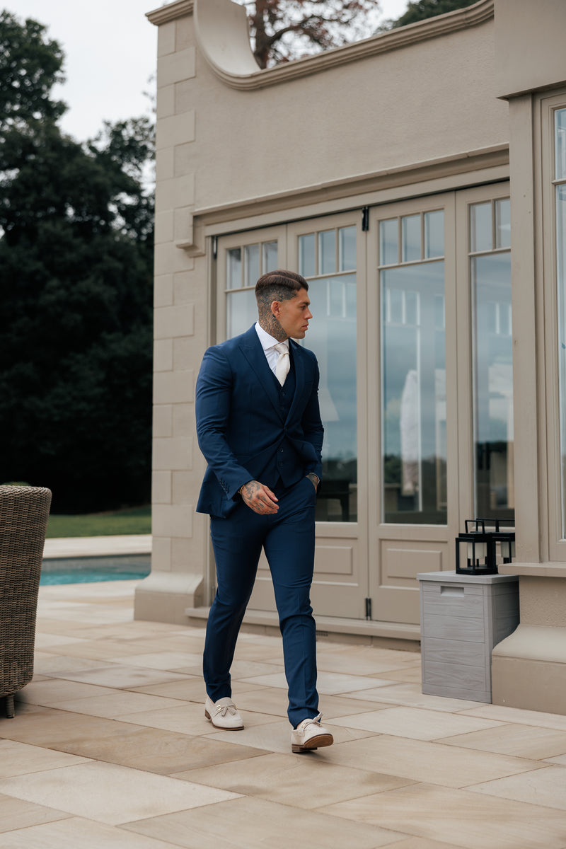 Father Sons Slim Formal Suit Jacket Navy - FSJKT013