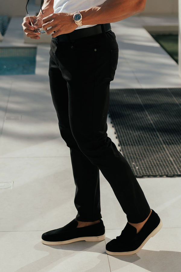 Father Sons Black Relaxed Tencel Jeans - FSJEAN019