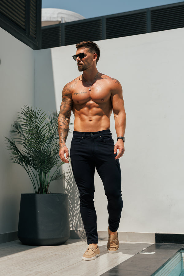 Father Sons Ultra Stretch Navy Relaxed Jeans - FSJEAN015