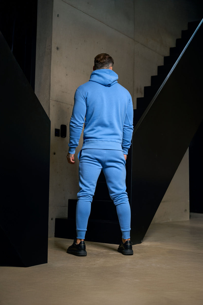 FS Plain Blue Tracksuit Bottoms with FS Branding - FSH1200