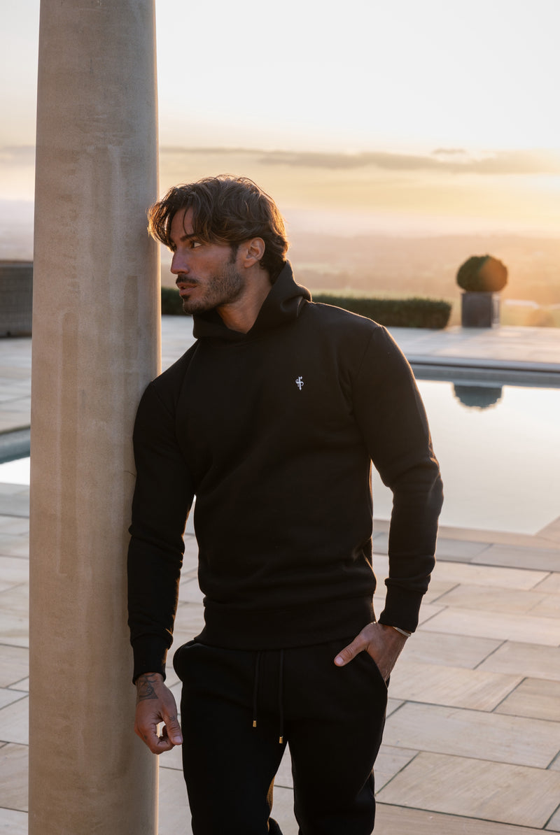 FS Plain Black Hoodie With FS Branding - FSH1189 (PRE ORDER 10TH DECEMBER)