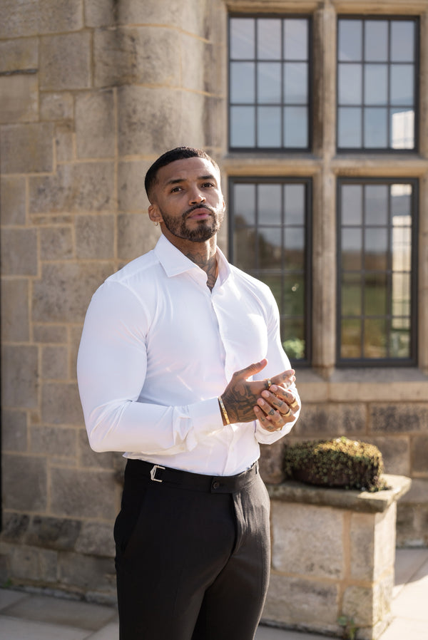 Father Sons Ultra Stretch Compression Shirt Long Sleeve White - FS1233