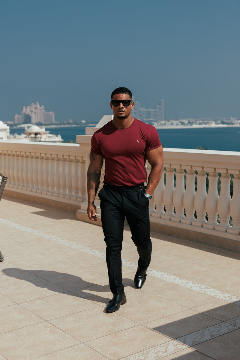 Father Sons Wine Slub Crew T-Shirt - FSH1380