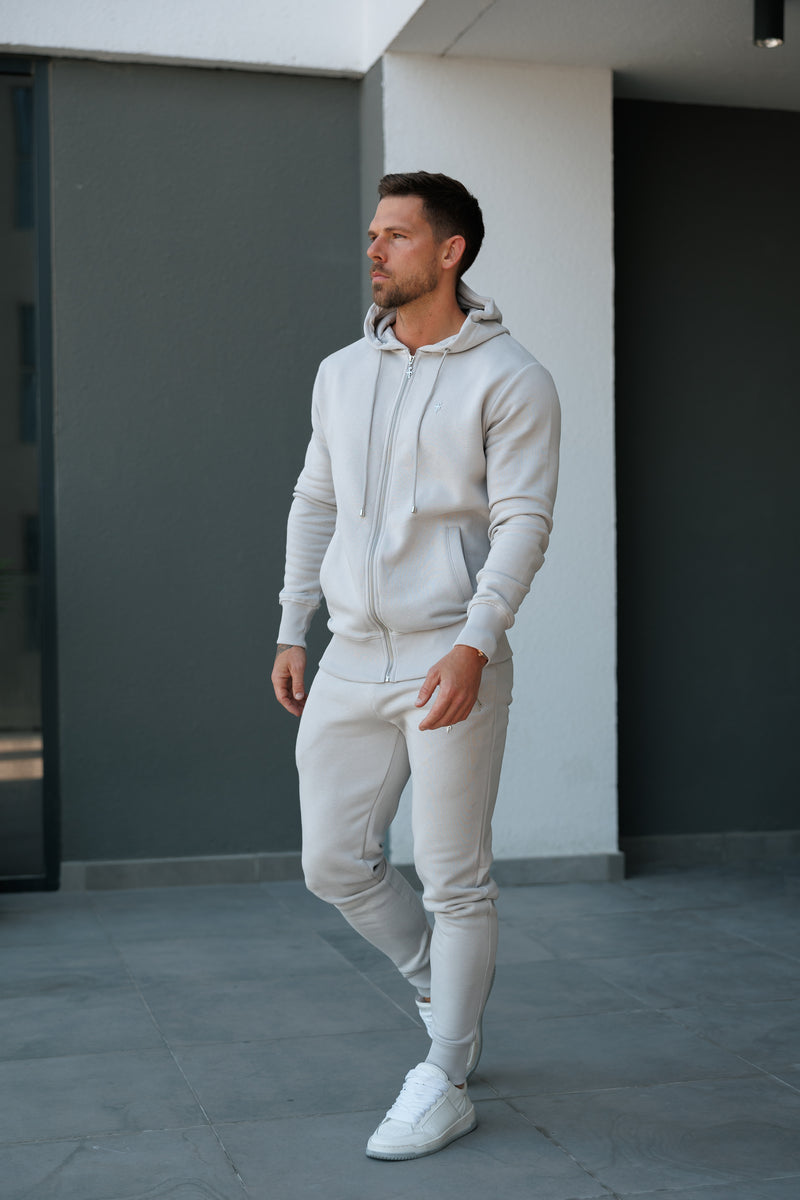 FS Light Grey / Silver Full Zip Hoodie with Pockets - FSH1250