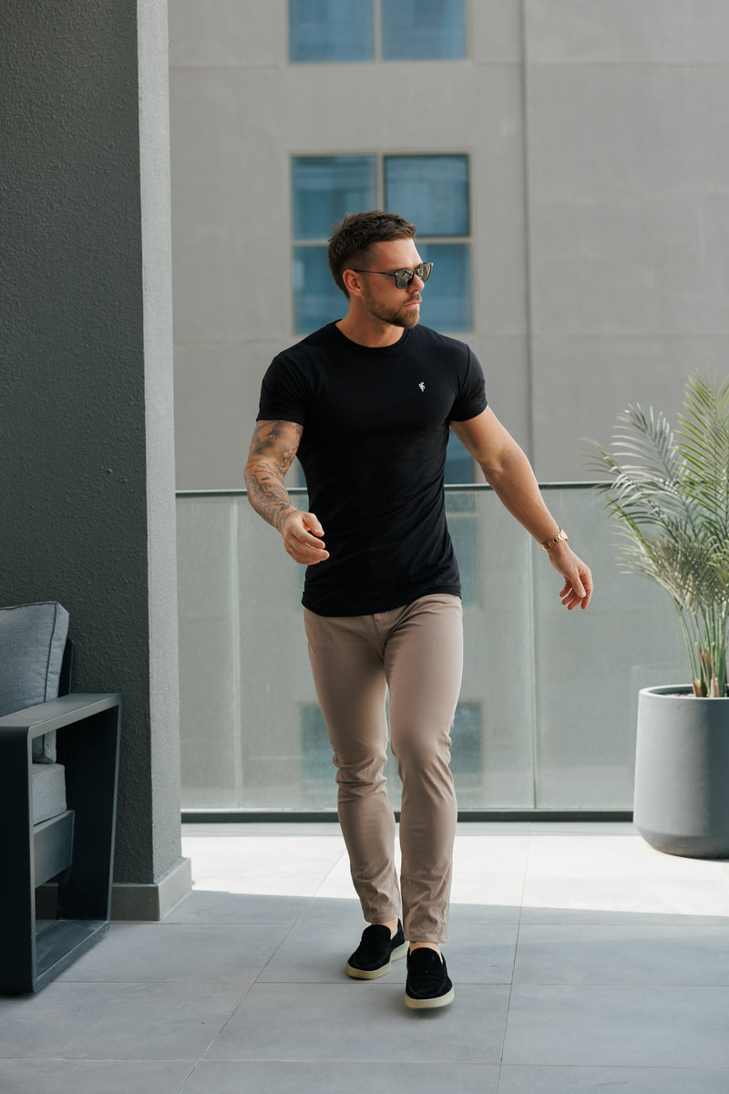 Father Sons Ultra Stretch Taupe Relaxed Jeans - FSJEAN014