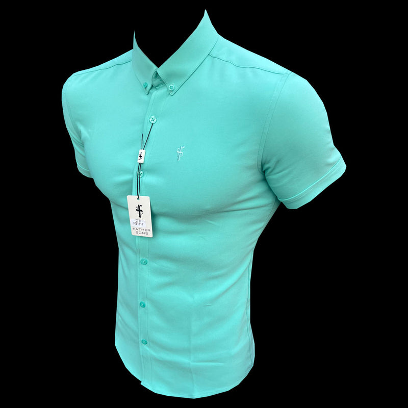 FS Super Slim SS New Mint Scuba with Button Down Collar - FS1117