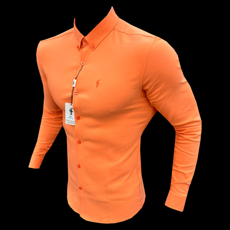 FS Super Slim LS Orange Scuba with Button Down Collar - FS1114