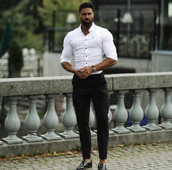 Father Sons Super Slim Stretch Classic Oxford White - FS300