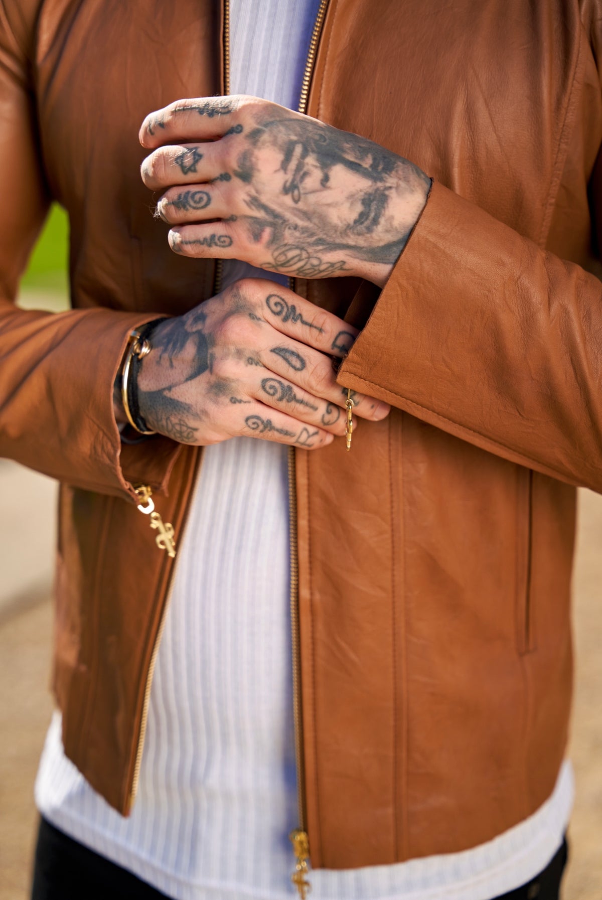 ジャケット・アウター Nolley's Lamb Leather Jacket Brown 714-12_0dfa2dd8-32c6-43e6-ada8
